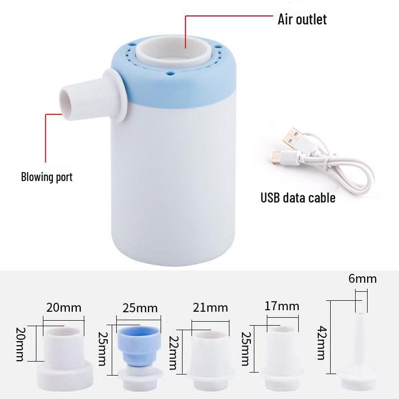 Portable Wireless Electric Air Pump for Camping: Inflate/Deflate Mattresses & Swim Rings with Storage