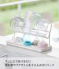 Yamazaki Jitsugyo (Yamazaki) Baby Bottle & Mug Bottle Drainer Rack White Approx. W32 X D12 X H17cm Plate Above the Counter Next To the Sink Drainer