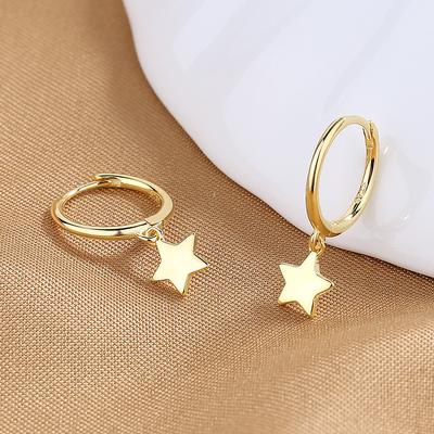 Simple And Versatile Niche Earrings Women'S High-End Fashion Star Earrings Temperament Ear Buckles