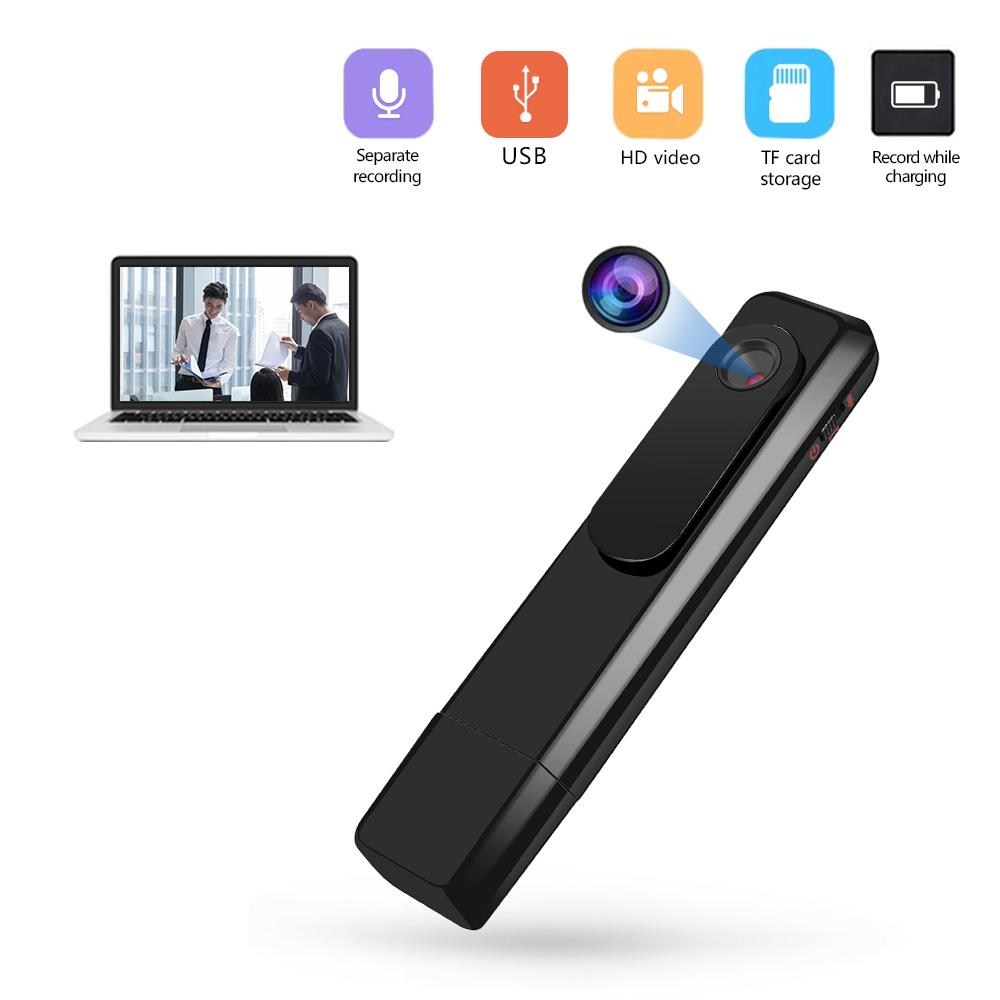 Mini Körperkamera Stift HD 1080P Tragbar Tragbar Taschenkamera Videorekorder USB