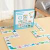 Colorful Wooden Dominoes Educational Toys, Suitable For Teenagers, Thinking Skills, And Are A Gift For Children's Entertainment, With Wooden Finish