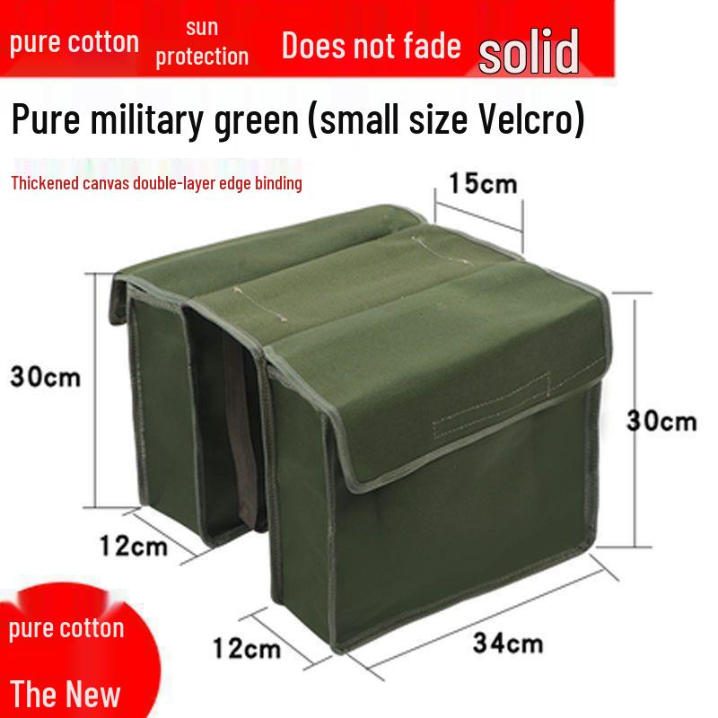 Thick Canvas Motorcycle Saddlebag & Crossbody Tool Bag