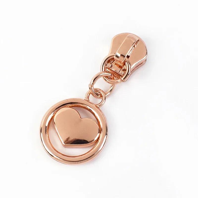 5/10/20Pcs Meetee 5# Zipper Slider for Metal Zips Handbag Purse Zippers Puller Head Jacket Replace Zip Closure Repair Accessory