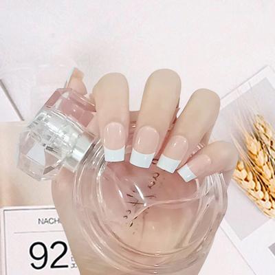 24Pcs Gentle False Nails With Sequins Diy Nails Deco Fake Fingers Nails Art Women Beauty Supply