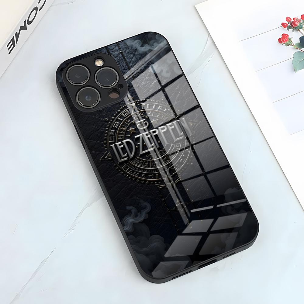 Coque de téléphone Band L-Led Z-Zeppelins Pour IPhone 17 Pro Max 15 Pro 16 14 Plus 12 13 Mini 11 Pro Housse en Verre antichoc