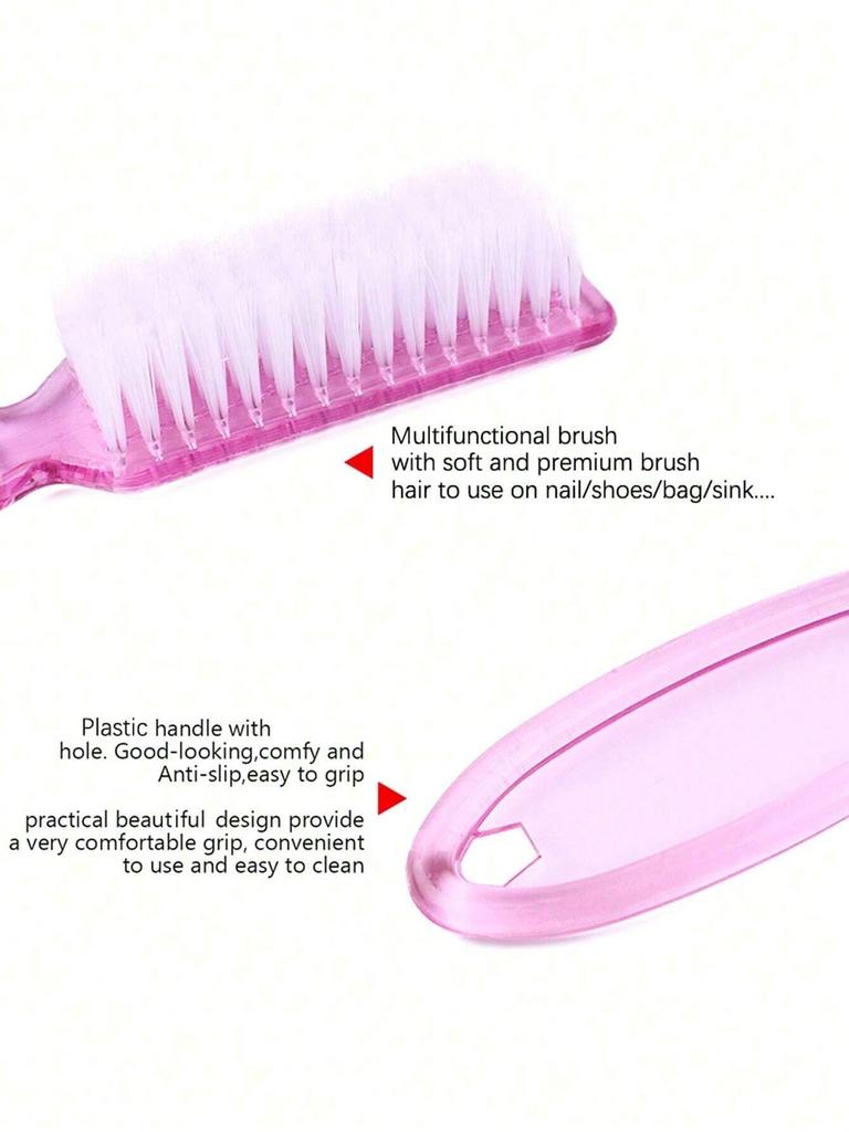Nail Art Cleaning Brushes, Long Handle & Multi-Functional Brush