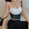 Body Skirt Decorations Elastic Waist Strap PU Leather Cummerbund Lolita Belts Extra Wide Waistband