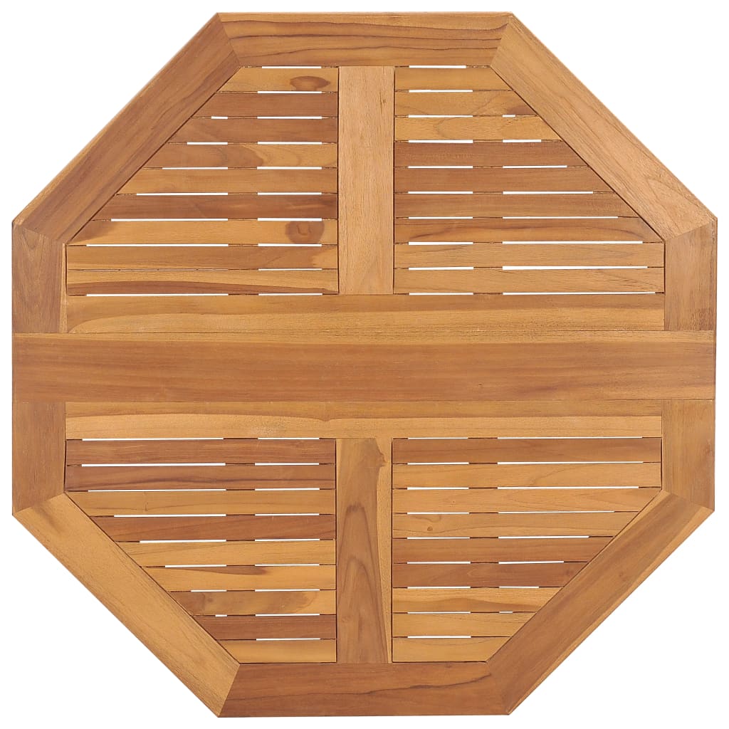 Folding Garden Dining Table 90 x 90 x 75 cm Solid Teak Wood