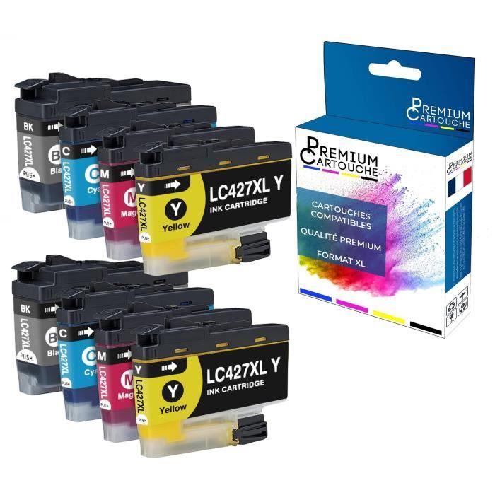 Cartouche pour BROTHER LC427 LC427XL Compatible Multi-couleurs x 8 - PREMIUM CARTOUCHE avec HL J6010DW, MFC J5955DW, MFC J6955DW, M
