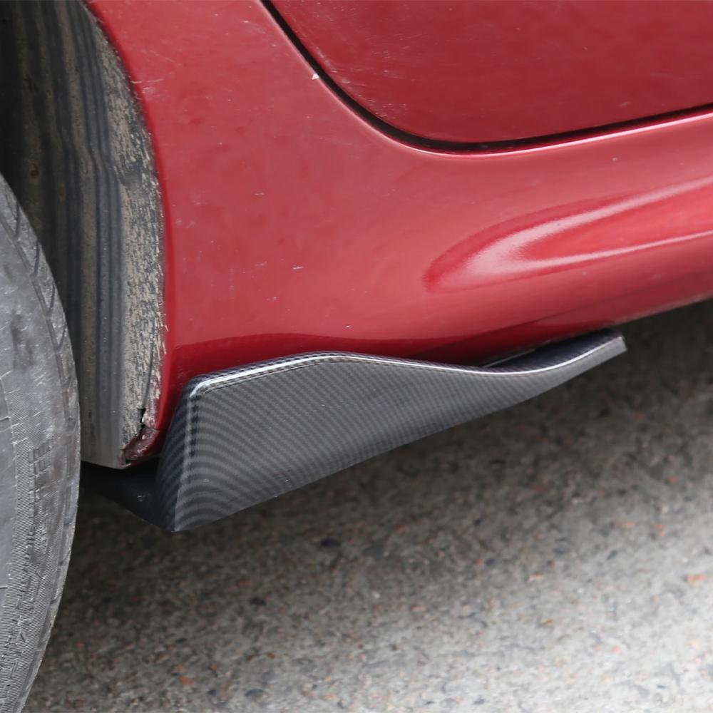 1 Pair Universal Car Rear Bumper Lip Trim Protector 35/48cm Car Side Skirt Cover Car Corner Bumper Guards with Screws