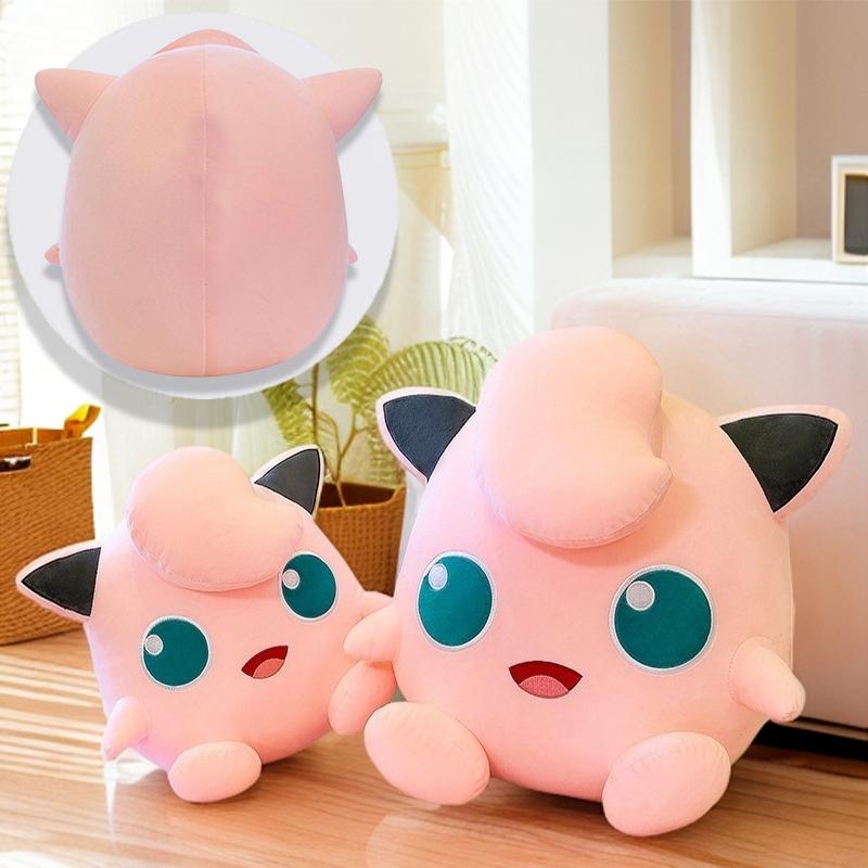 Cute Jigglypuff Pokémon Plush Toy Soft Anime Jigglypuff Stuffed Pillow Pink  Room Decor Doll Girlfriend'S Birthday Gifts