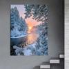 Broderie cu diamante 5D Peisaj din pădure de iarnă Pictură cu diamante Vedere Imagine cu model de mozaic cu diamante cu stras Meșteșuguri
