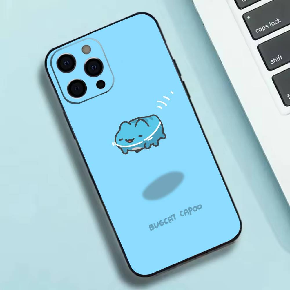 Cute B-Bugcat Capoo Phone Case Silicone Soft For IPhone 17 16 15 14 13 12 11 X XR Plus Pro Max Plus