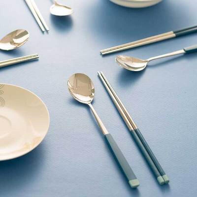 PLAITO bonita Two tone Cutlery cutlery set 4 colors Blue/Cutlery Set