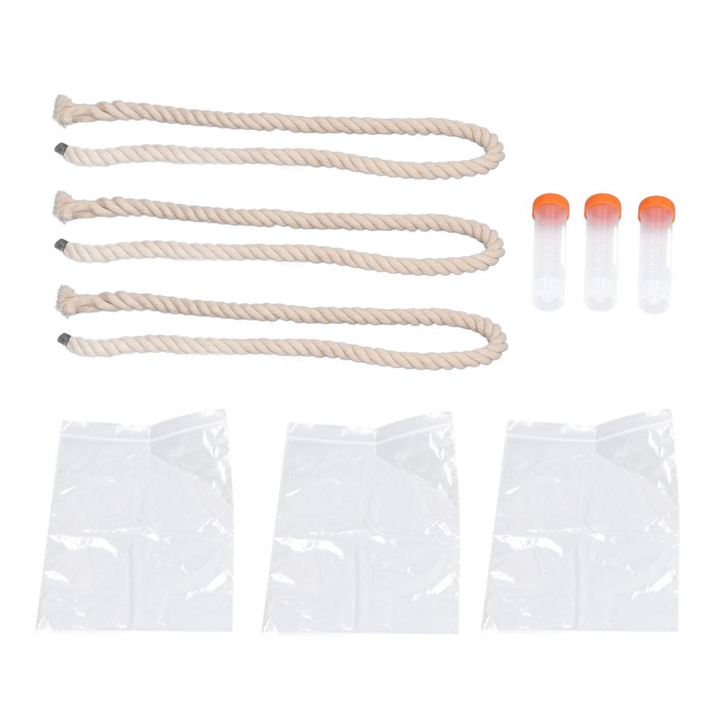 3 Set Corda per Campionamento Saliva Forte Praticità Strumenti Completi Corda di Cotone Morbida Febbre Suina