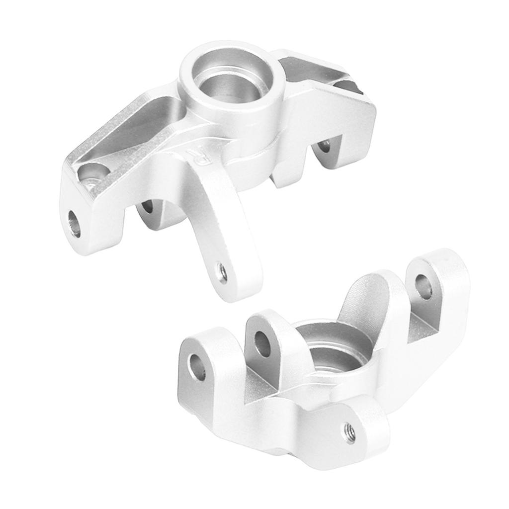 2pcs RC Steering Cup Professional Aluminum Alloy Steering Cup for LOSI Hammer Rey U4 Rock Racer 1 10 RC Car Silver