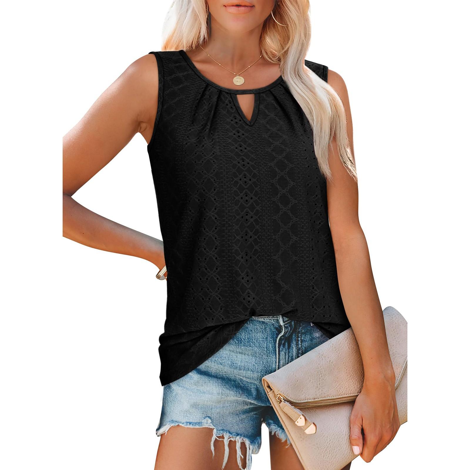 

Женские повседневные свободные рубашки модные топы футболки футболки M чёрный