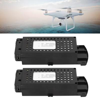Bateria de drone 2PCS 3,7 V 3000 mAh Bateria de lítio Proteção de carregamento portátil com cabo 3 em 1 para S6 G6 Drone RC Aircraft