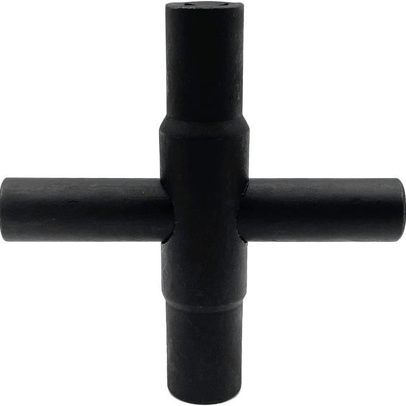 1 szt. 4-kierunkowy klucz do kurka ściennego Stalowy klucz do kurka ściennego Czarny klucz do wodomierza do zaworu kurkowego(1 szt. Czarny)