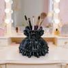 Lolita Princess Skirt Vanity Organizer 3D Printed Cute Pen Holder Girlish Desktop Organizer for Makeup Brushes & Stationery Gift