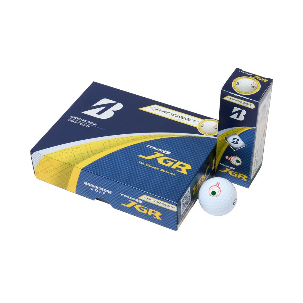 BRIDGESTONE TOUR B JGR 2025 Golf Pack of Mindset J5WXM Balls, 12, White,