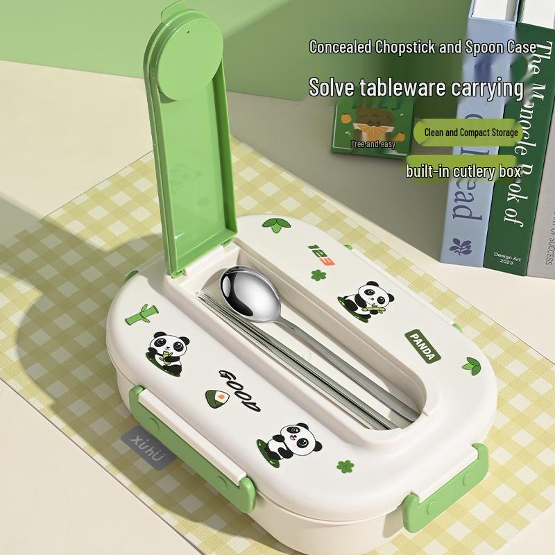 316 Stainless Steel Cartoon Lunch Box for Kids - Microwave-safe Bento for School, Dorm, or To-Go Meals