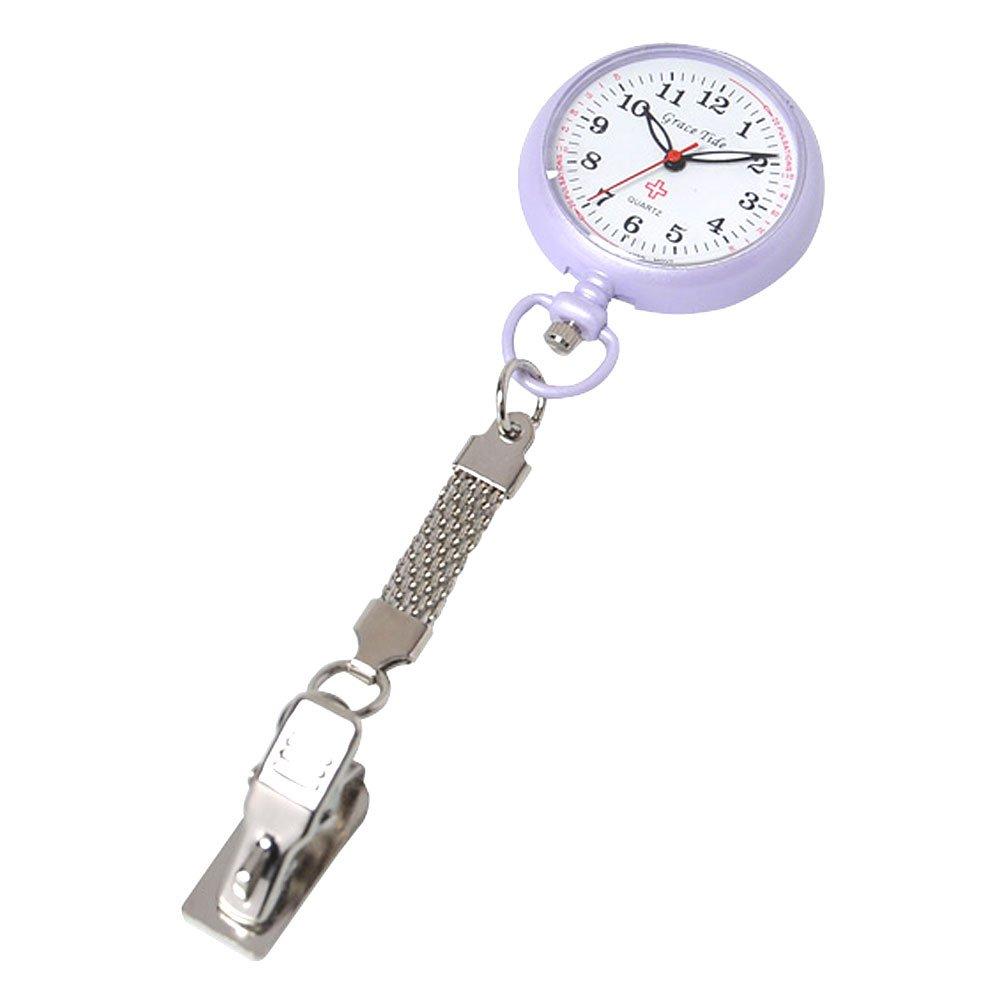 

Фиолетовые часы для медсестры Fuji (с клипом)