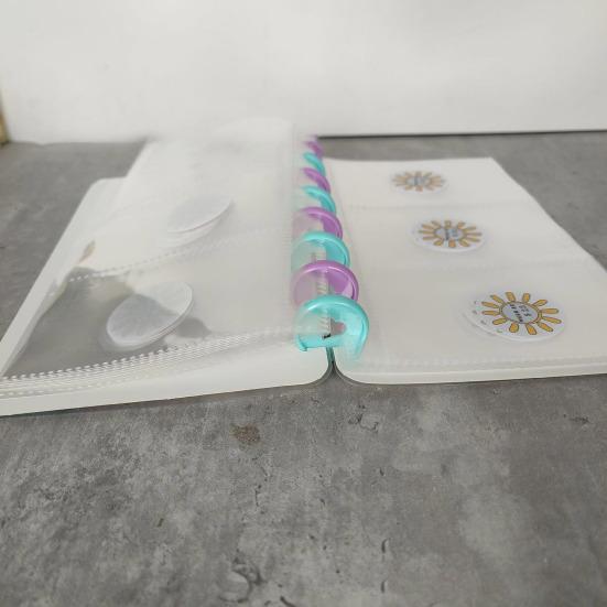 Portable 52 Week Savings Challenge Budget Binder Manage Finances with Ease Loose-leaf Secure Closing Financial Management Pouch