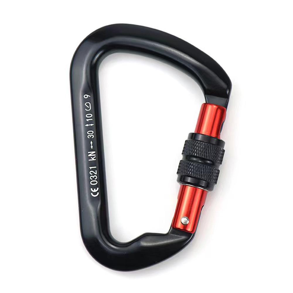 High-strength Aluminum Alloy 30KN Carabiner Clip Outdoor Safety Buckle Hook For Camping Advanture.