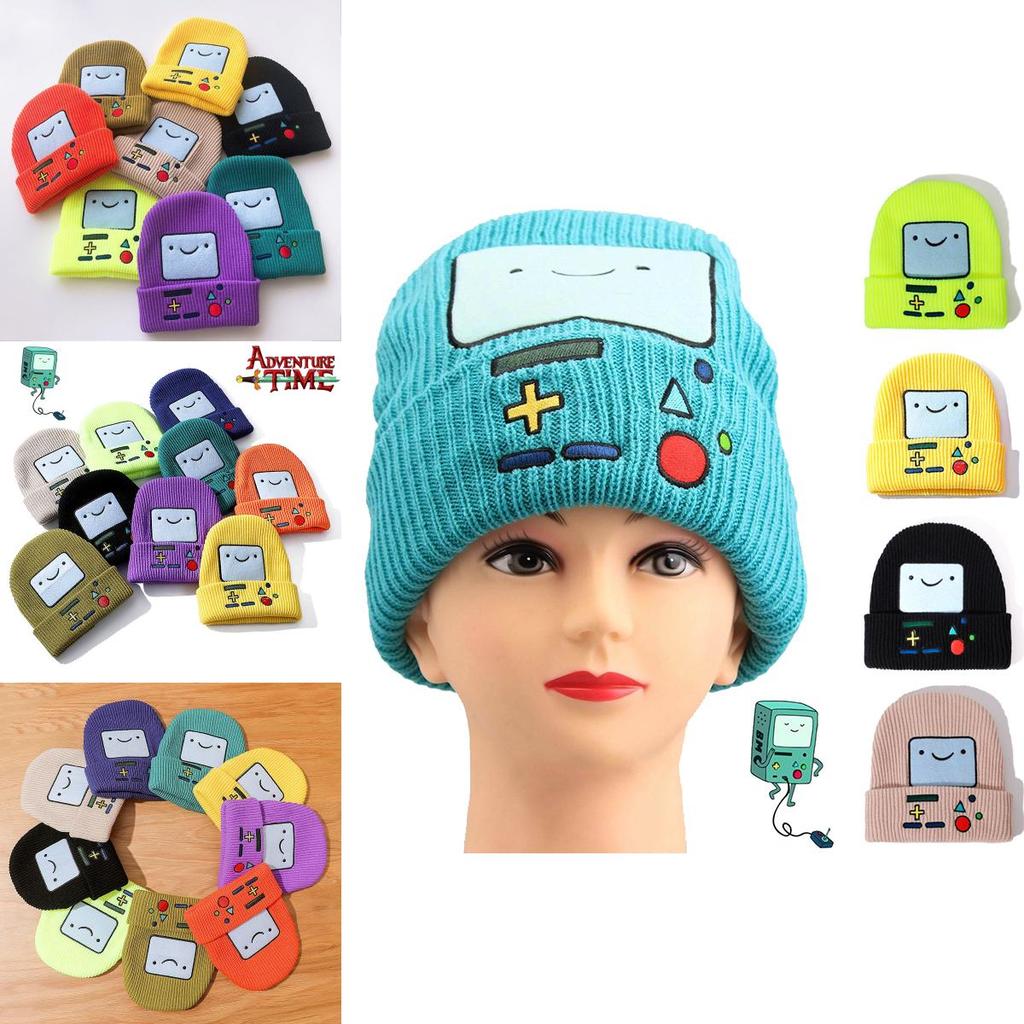 Adventure Time With Finn And Jake Soft Knit Beanie Hat For Cosplay And Warmth