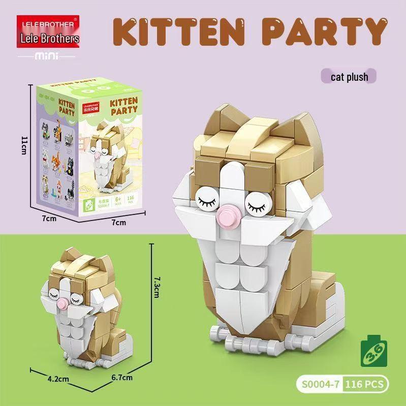 Building Blocks: Cute Pet Cat Educational Toy for Kids