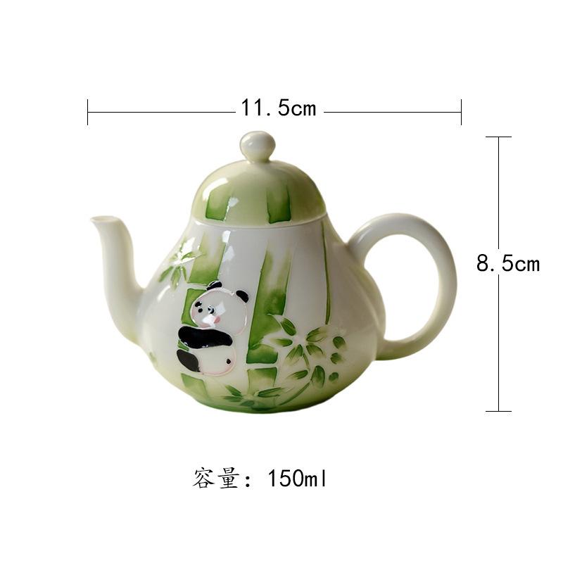 

150ml Hand-painted Panda Teapot Vintage Tea Infuser Pot Tea Maker Kettle With Filter Kung Fu Tea Tea Services Accessories Gift