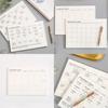 Simple Tearable Monthly Plan Book With High Quality Paper Ideal For Office And Study Memo