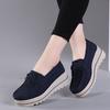 2024 Spring Platform Women Shoes Flats Sneakers Suede Leather Women Casual Shoes Slip On Flats Heels Creepers Moccasins