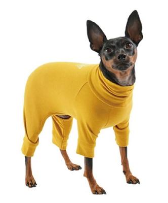 MANDARINE BROTHERS SKIN TIGHT SUIT Innerwear for Dogs (S, MUSTARD)