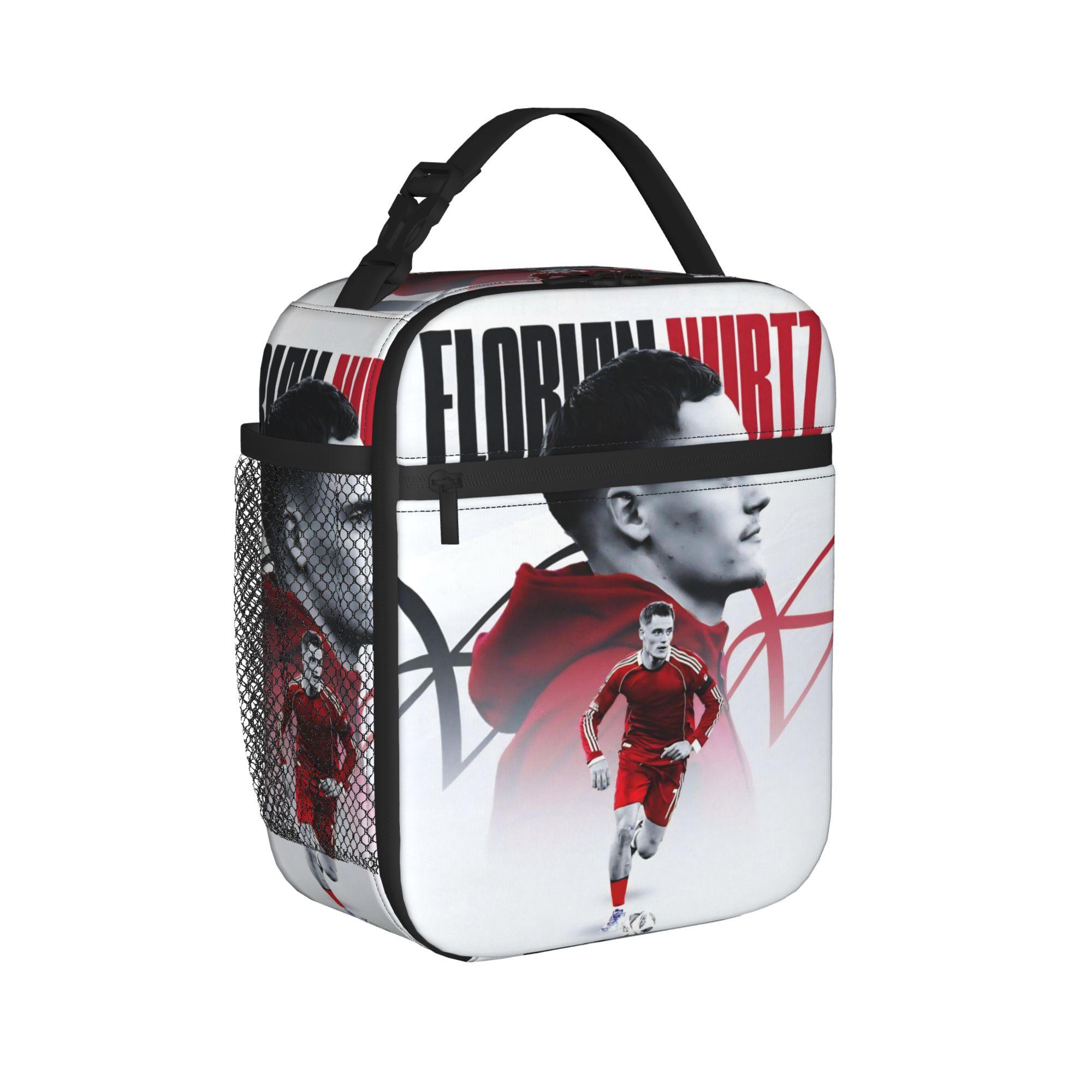Florian Wirtz Number 7 Insulated Lunch Bags Football Soccer Meal Container Thermal Bag Lunch Box Tote Office Travel Food Bag One Size