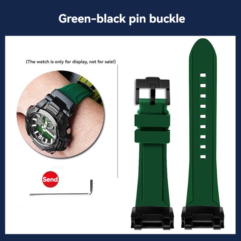 GR-B100 Silicone Watch band Men Outdoor Sports For Casio G-SHOCK 5536 GR-B100GB-1A GR-B100-1A4 Modified Watch Strap Bracelet