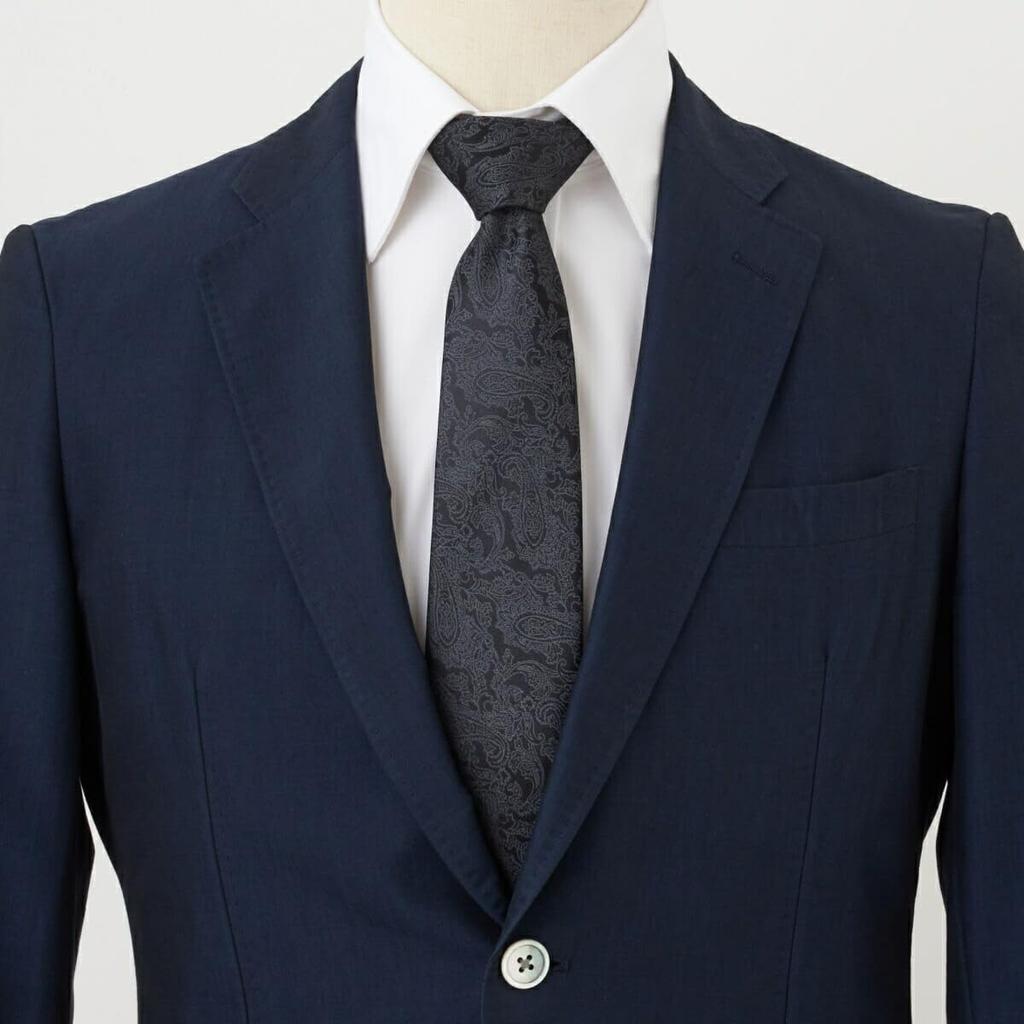 [Ogier] 100% Silk Tie, Regular Tie, Jacquard Weave, Paisley Pattern, Gift, Business, Men's, Stylish, 8cm Width