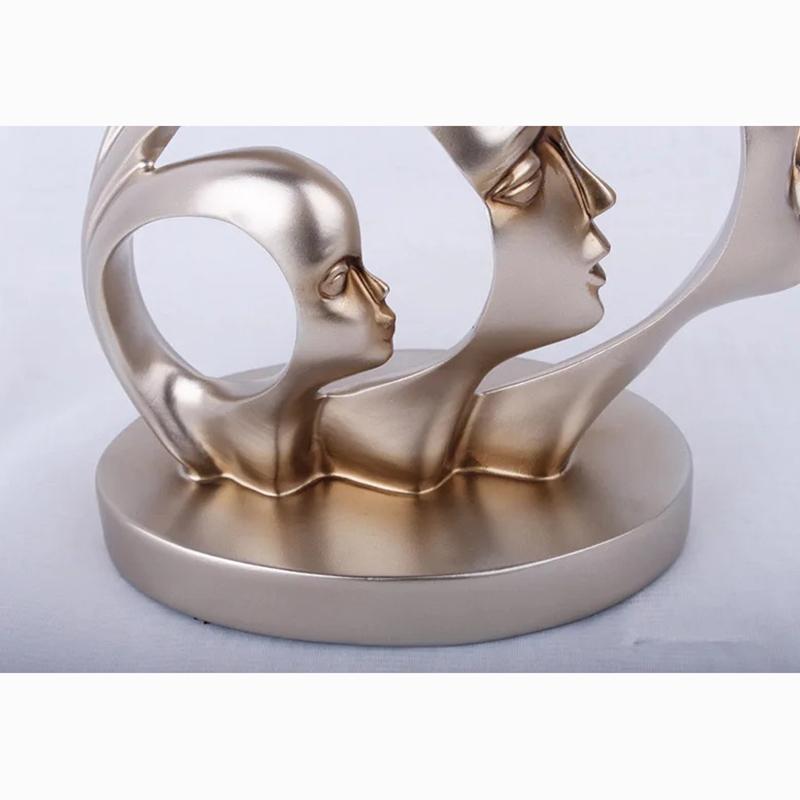 European Style Abstract Facial Art Sculpture Statue Resin Sculpture  Home, Living Room, and Office Decoration Ornaments