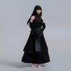 HAMRETHYPPZ 14 Păpușă BJD cu Articulații Sferice Rochie Costum Păpușă Set Rochie Neagră de Servitoare, Set pentru Festival Japonez (Capul și corpul nu sunt incluse)