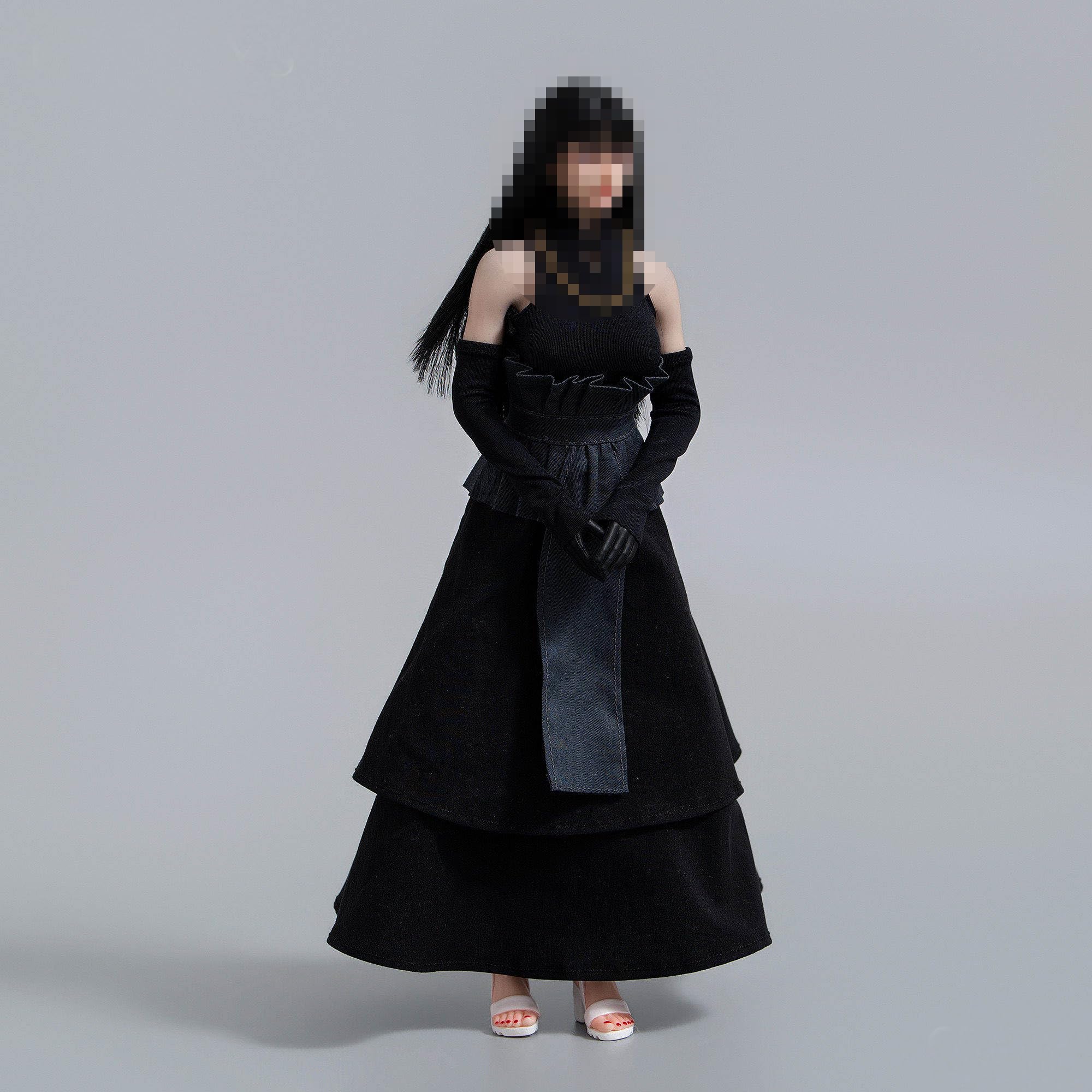 

HAMRETHYPPZ 14 Шарнирная кукла BJD Платье Костюм Наряд горничной для кук Черное платье Набор, Набор для японского фестиваля (Голова и тело в комплект не входят)