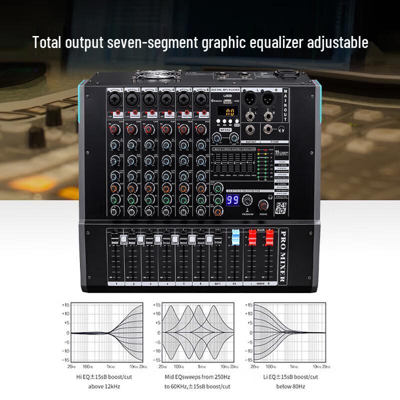 Runpu RP-TY6-G200W Professional Mixer Amplifier (CN version)