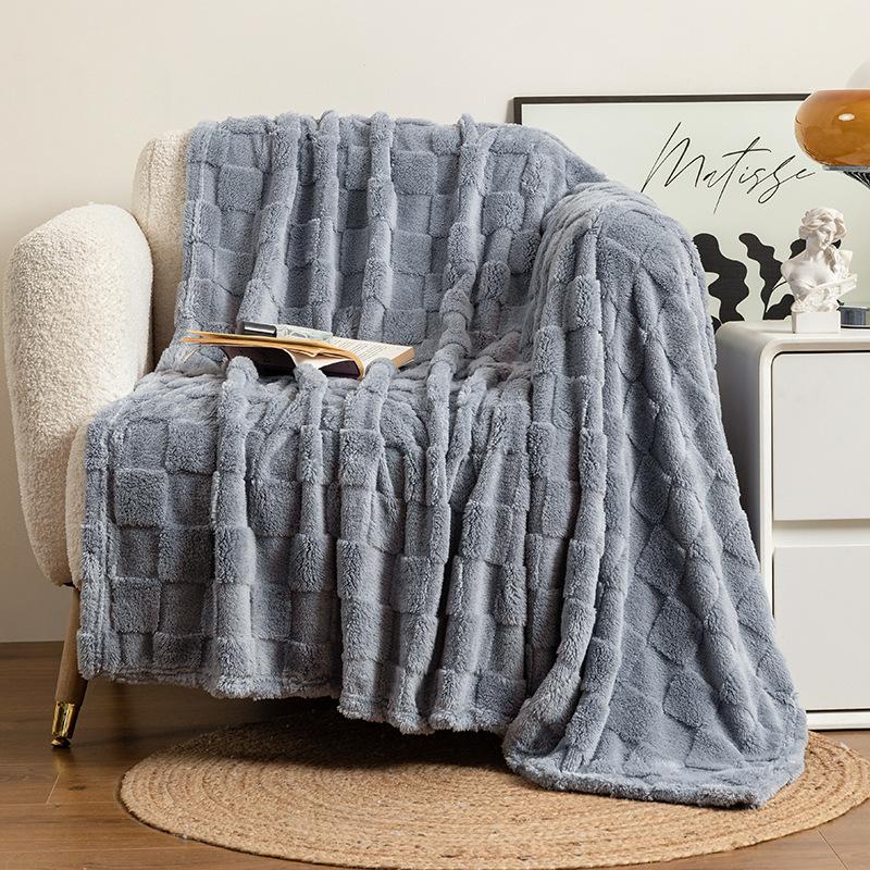 Solid Color Throw Blanket for Bed, Comfortable Soft Quilt Blanket Huafu Blanket Large Bed Blankets,All Season Rustic Throw for Sofa Couch Chair