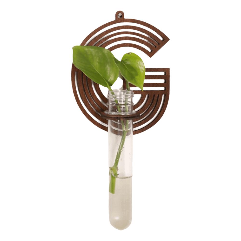 Home Ornaments Hydroponic Planter Shelf Wooden Wall Decoration Wall Mounted Planter Plant Lover