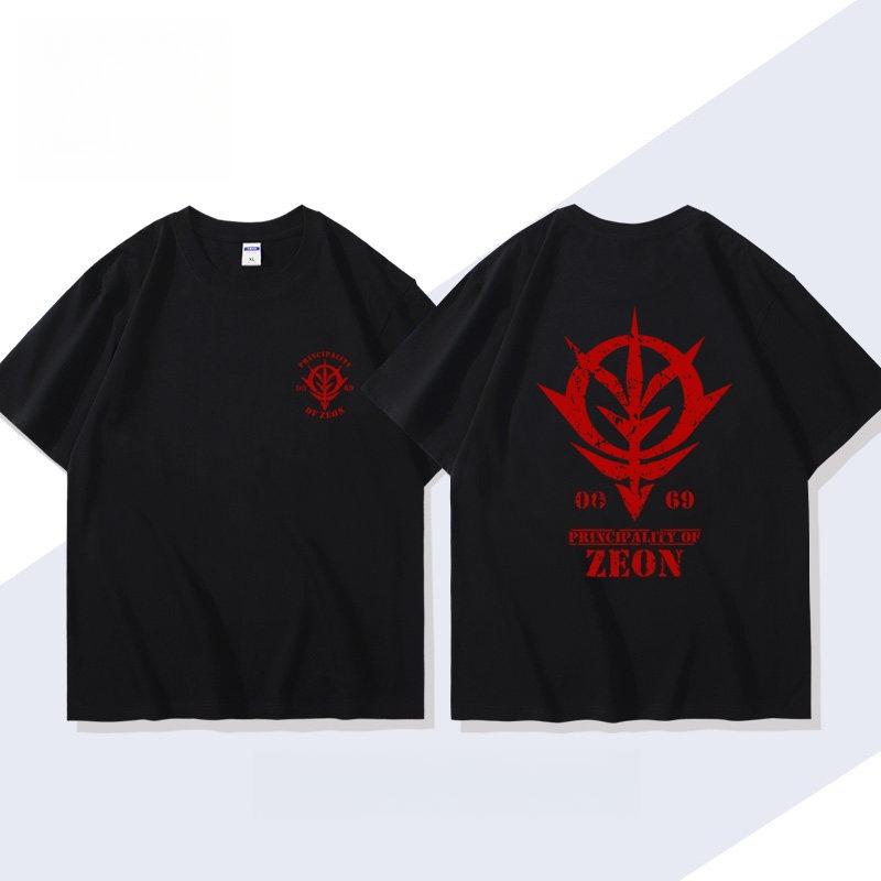 Mobile Suit Gundam ZEON Anime Printed Tshirt Unisexs and Womens Tshirt Unisexs Top Sports Tshirt Unisexs Tshirt Summer Tee 2026 S