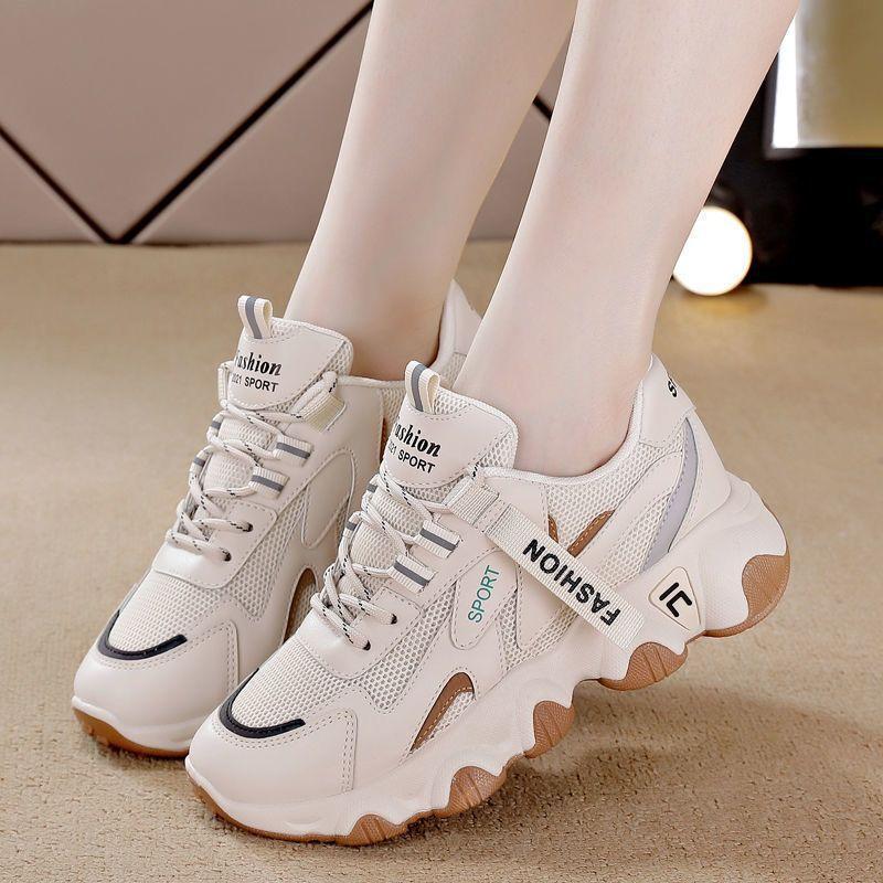 

Dad Shoes Women Ins New Platform White Shoes Fashi Casual Breathable Shoes Student Casual Shoes 40