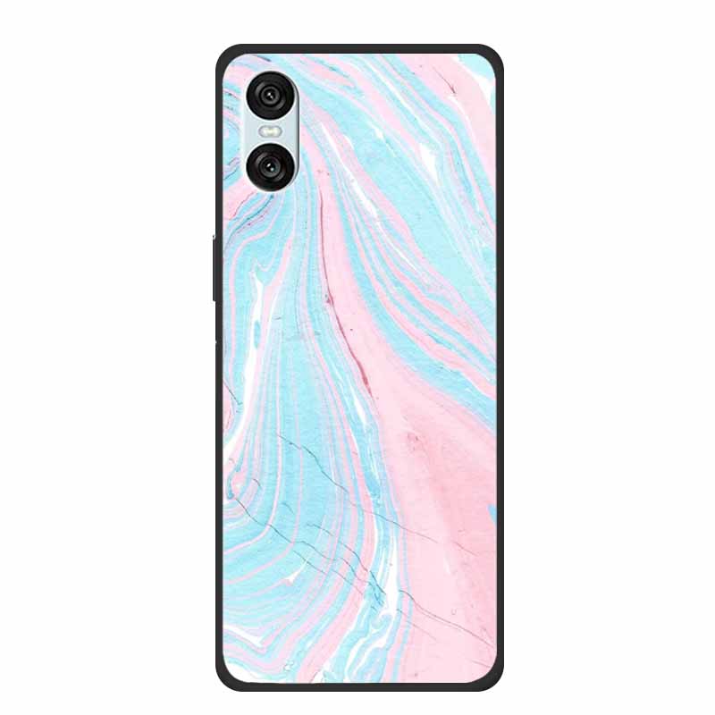 Case For Sony Xperia 10 VI 5G Marble TPU Soft Silicone Back Cover For Sony Xperia 10VI Phone Cases Protective Mica Painted Capa