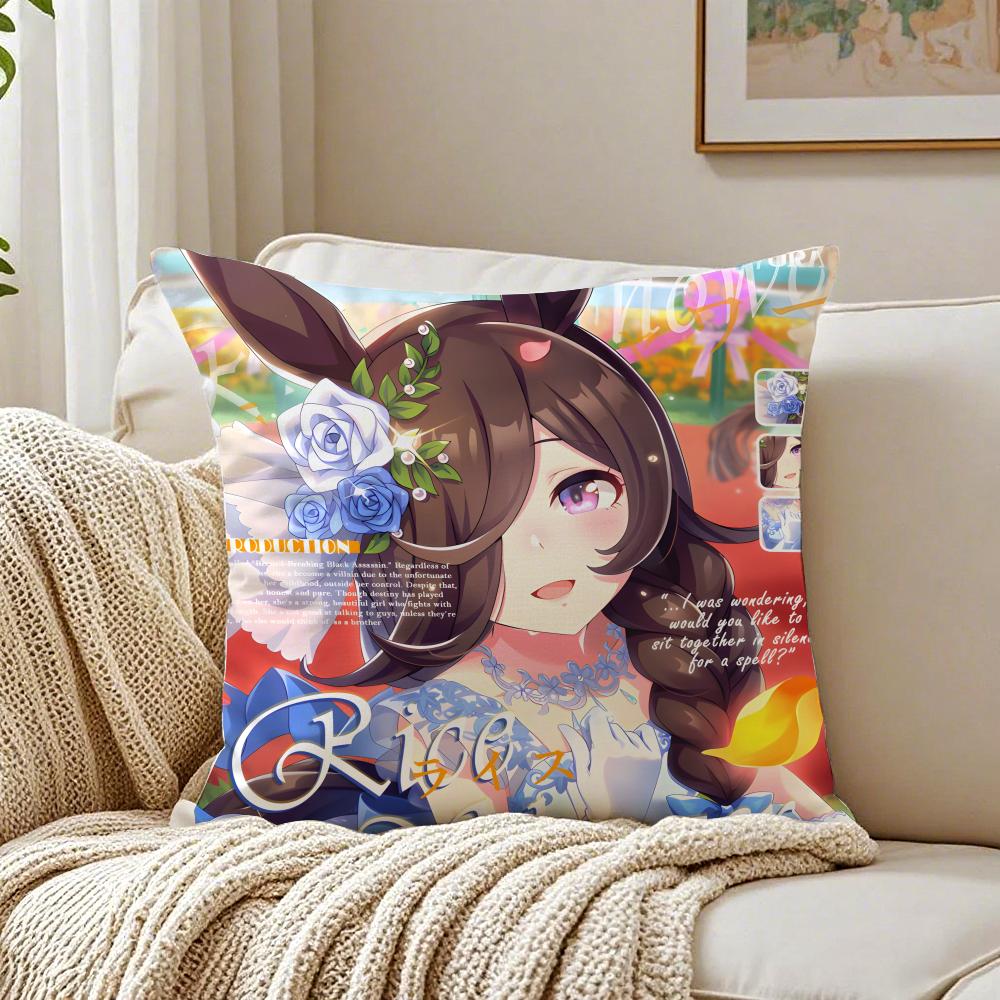 Game IdolRacing PPretty DDerby Cushion Cover Pillowcase Antidustmite living Room Sofa Decor Cushion Room