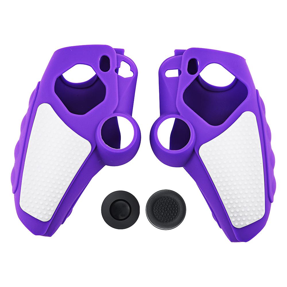 For Sony PlayStation 5 Controller Case Silicone Protective Cover with Joystick Caps