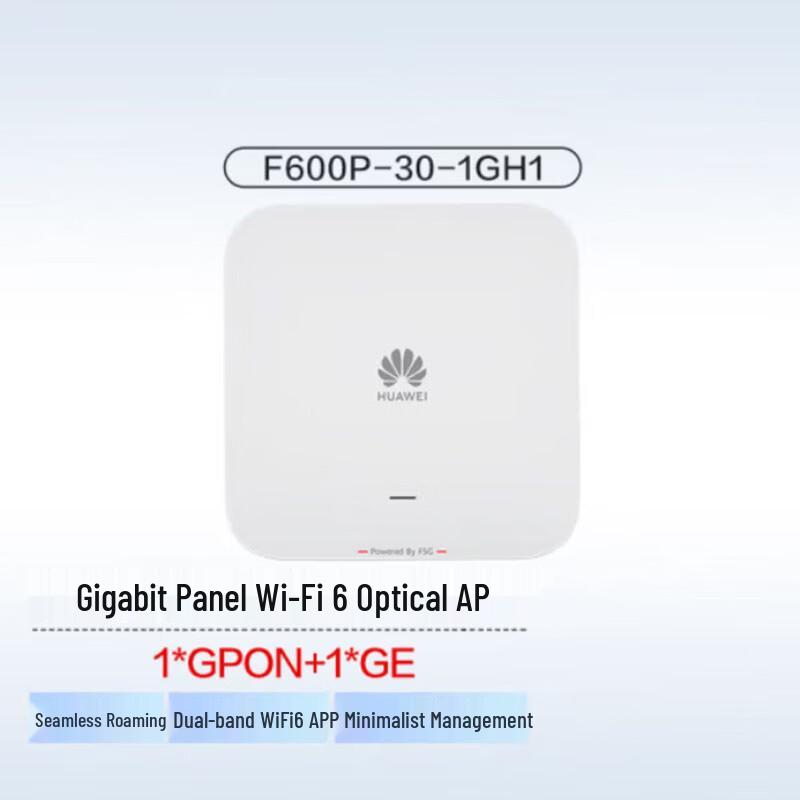 

Huawei F600P-30-1GH1 Wi-Fi 6 Dual-Band Panel ONU
